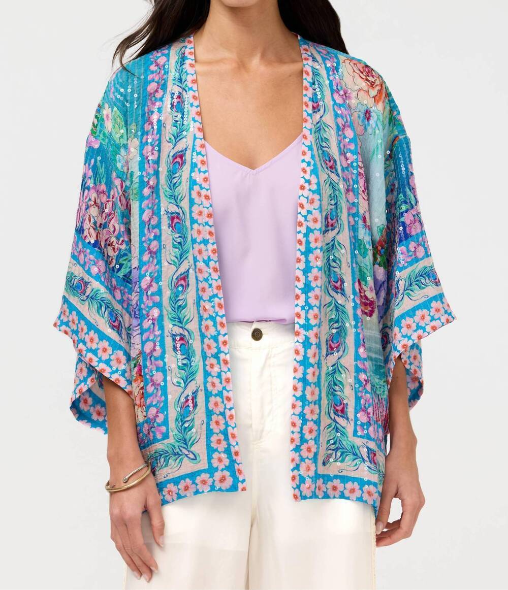 NEW JOHNNY WAS bomi sequin kimono in luhna